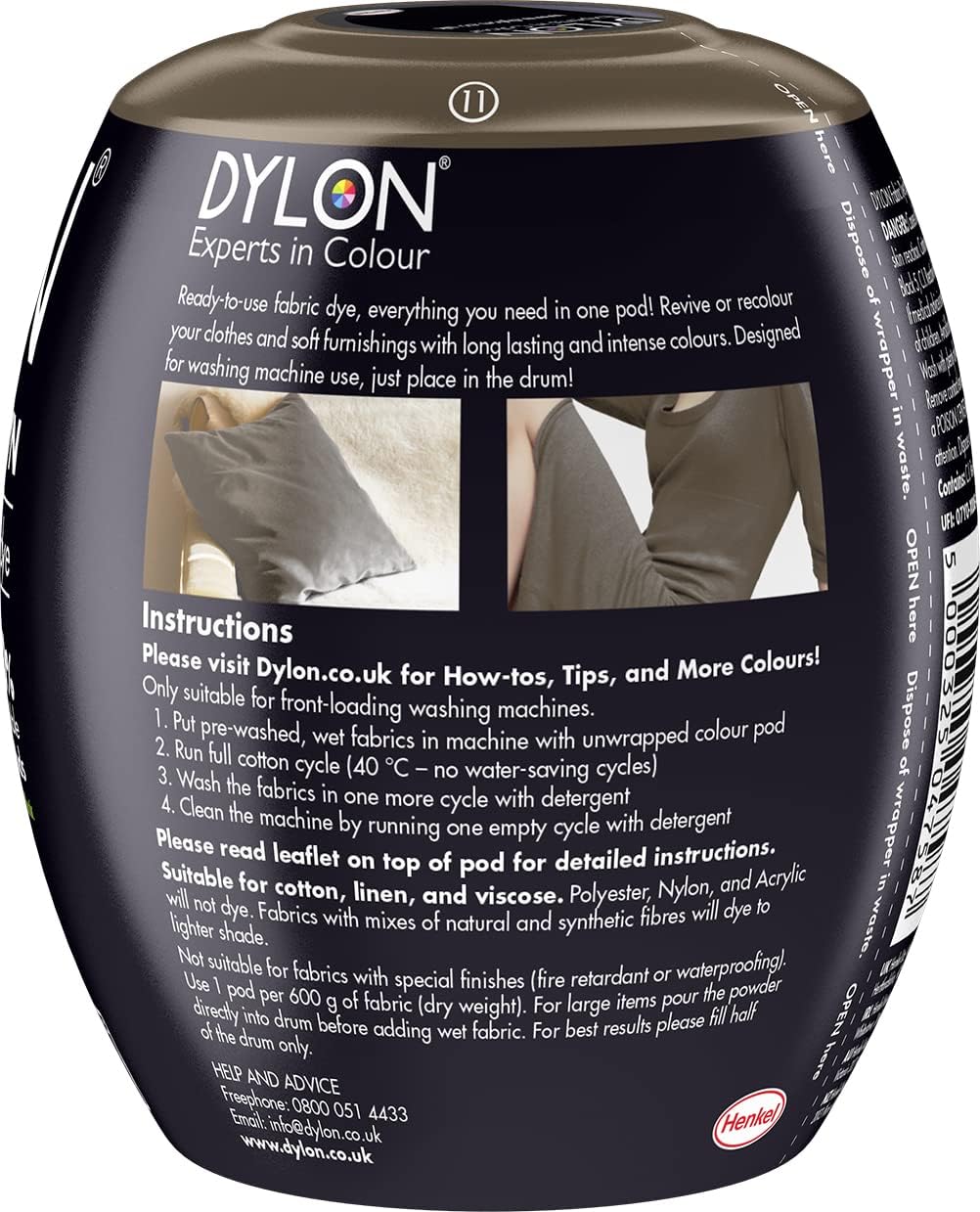 Vopsea de haine & materiale textile Dylon Dye Espresso Brown