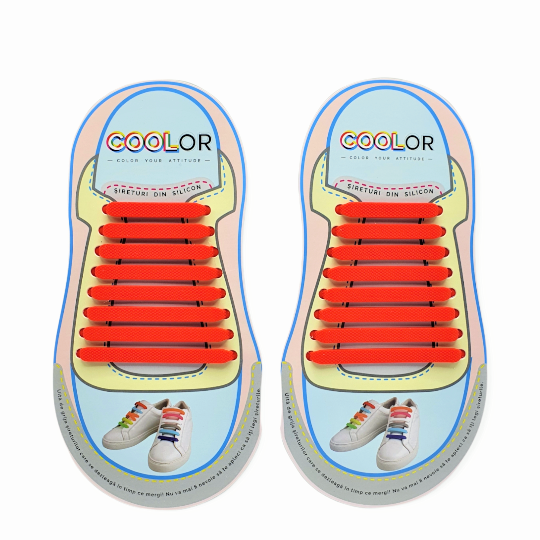 Sireturi din silicon COOLor  Rosu