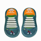 Sireturi din silicon COOLor  pentru copii Albe - PROMO