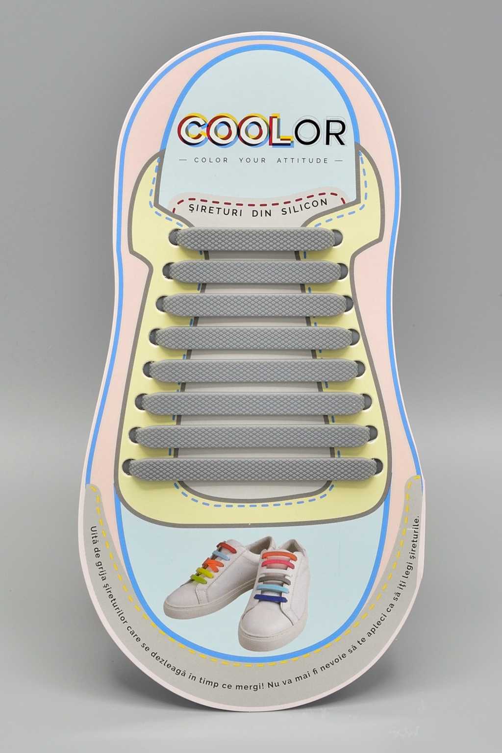 Modele sireturi din silicon elastice fara legare COOLor