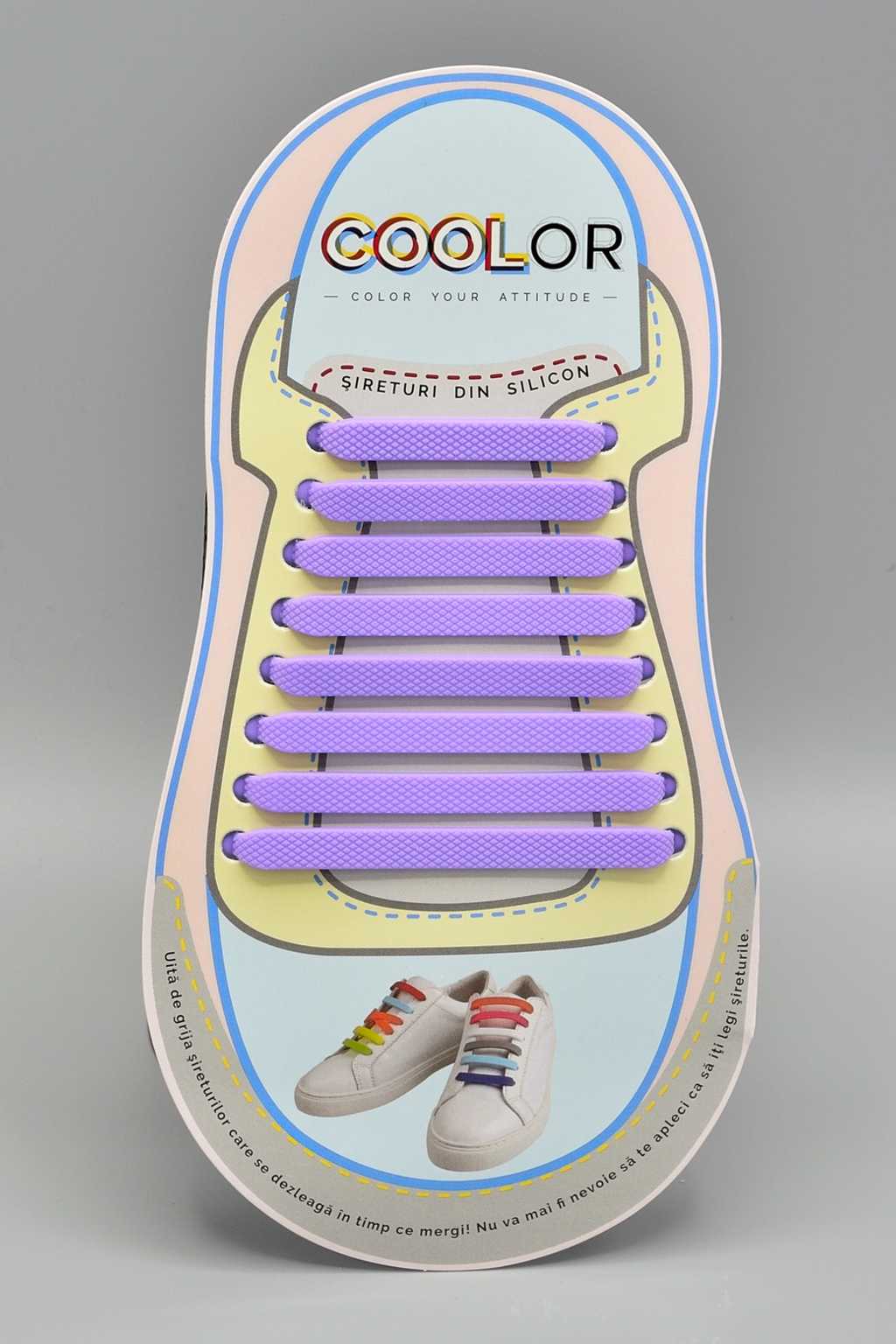 Modele sireturi din silicon elastice fara legare COOLor