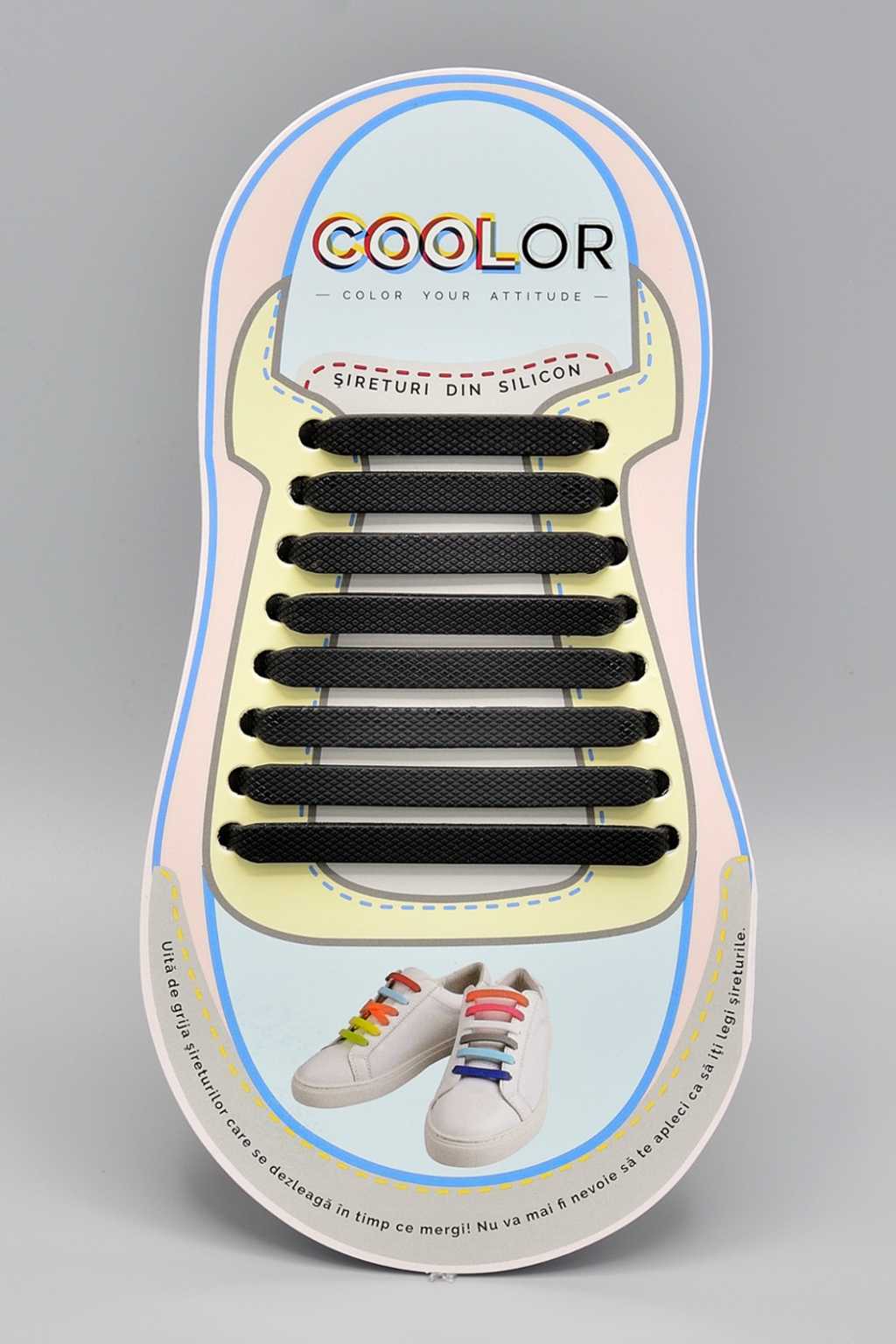 Modele sireturi din silicon elastice fara legare COOLor