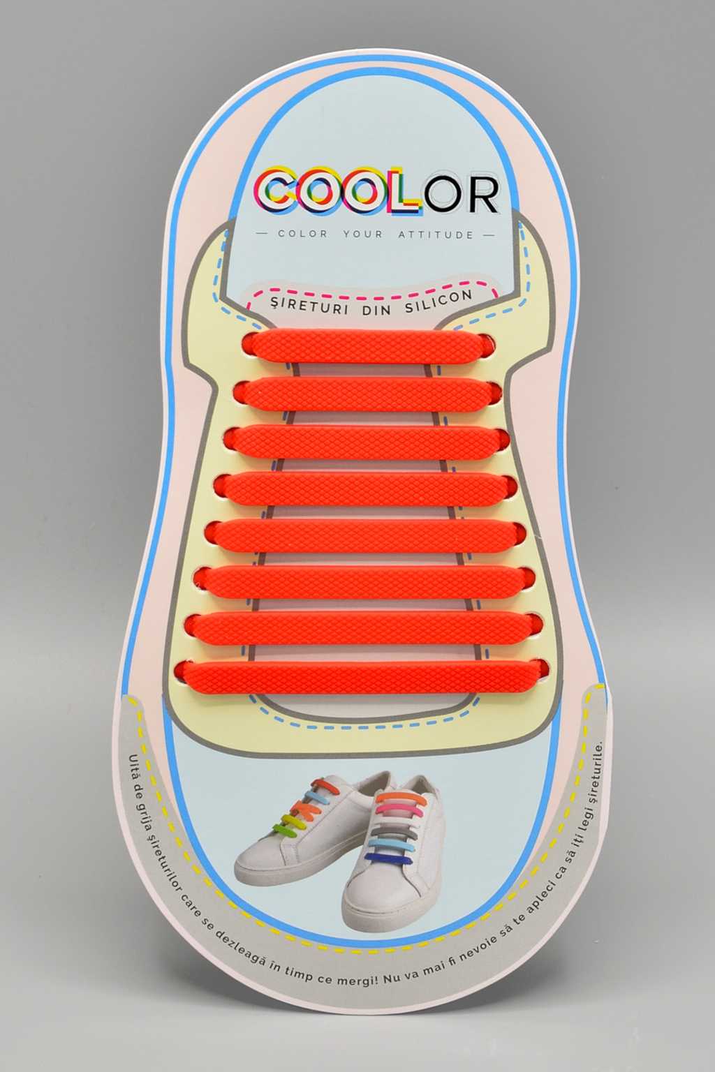 Modele sireturi din silicon elastice fara legare COOLor